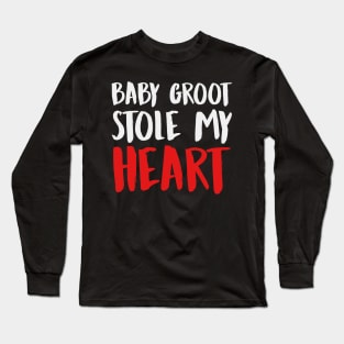 STOLE MY HEART (White) Long Sleeve T-Shirt